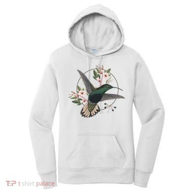 Floral Nature Hummingbird Women's Hoodie