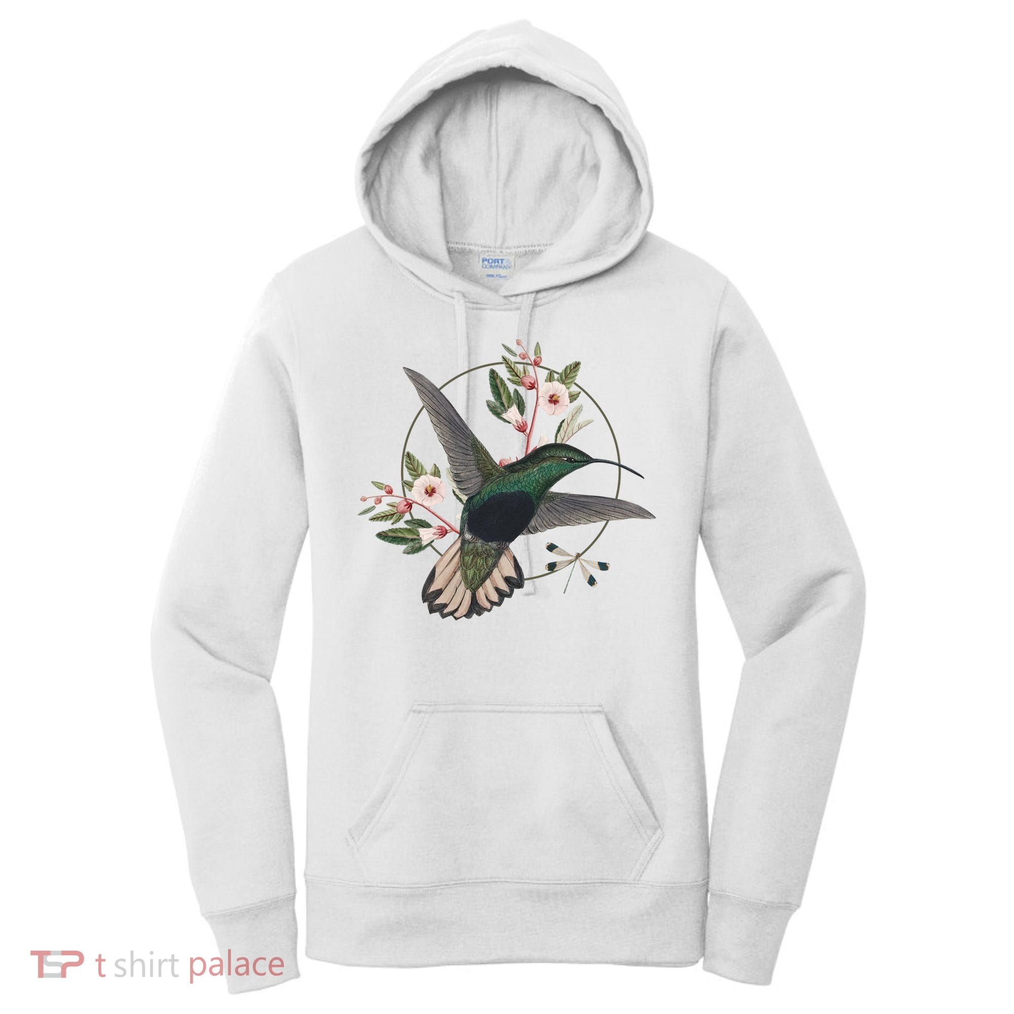 Floral Nature Hummingbird Women's Hoodie