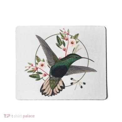 Floral Nature Hummingbird Mousepad