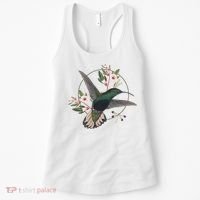 Floral Nature Hummingbird Women's Tank Top thumb 0
