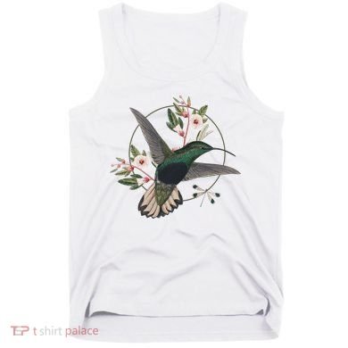 Floral Nature Hummingbird Tank Top