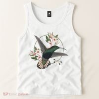Floral Nature Hummingbird Tank Top thumb 2