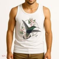 Floral Nature Hummingbird Tank Top thumb 3