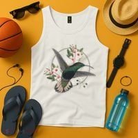 Floral Nature Hummingbird Tank Top thumb 4