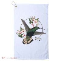 Floral Nature Hummingbird Golf Towel thumb 0