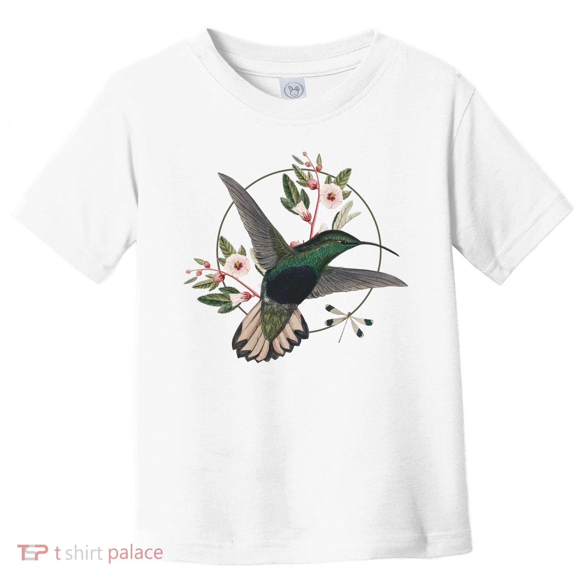 Floral Nature Hummingbird Toddler T-Shirt