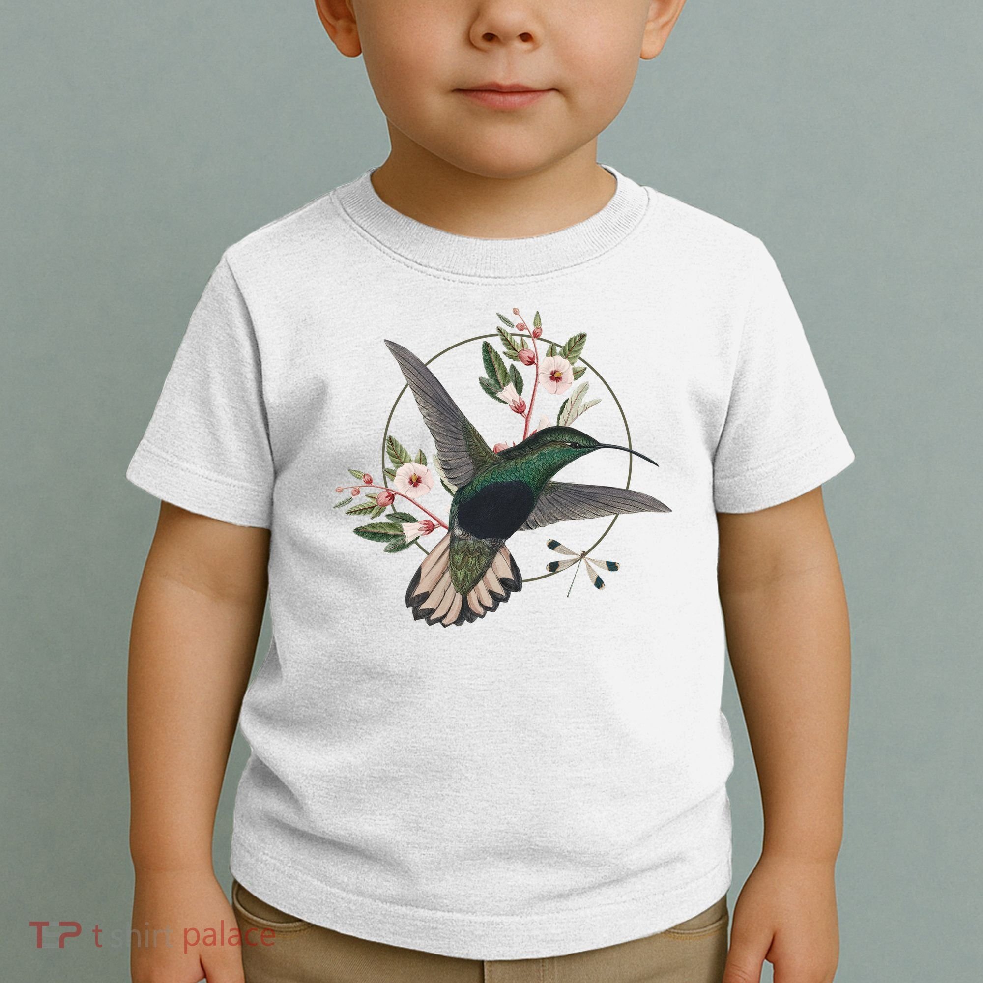 Floral Nature Hummingbird Toddler T-Shirt