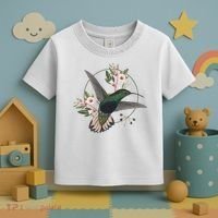 Floral Nature Hummingbird Toddler T-Shirt thumb 3