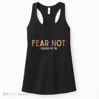 Fear Not Isaiah 41 10 God Faith Jesus Christianity Women's Tank Top thumb 0