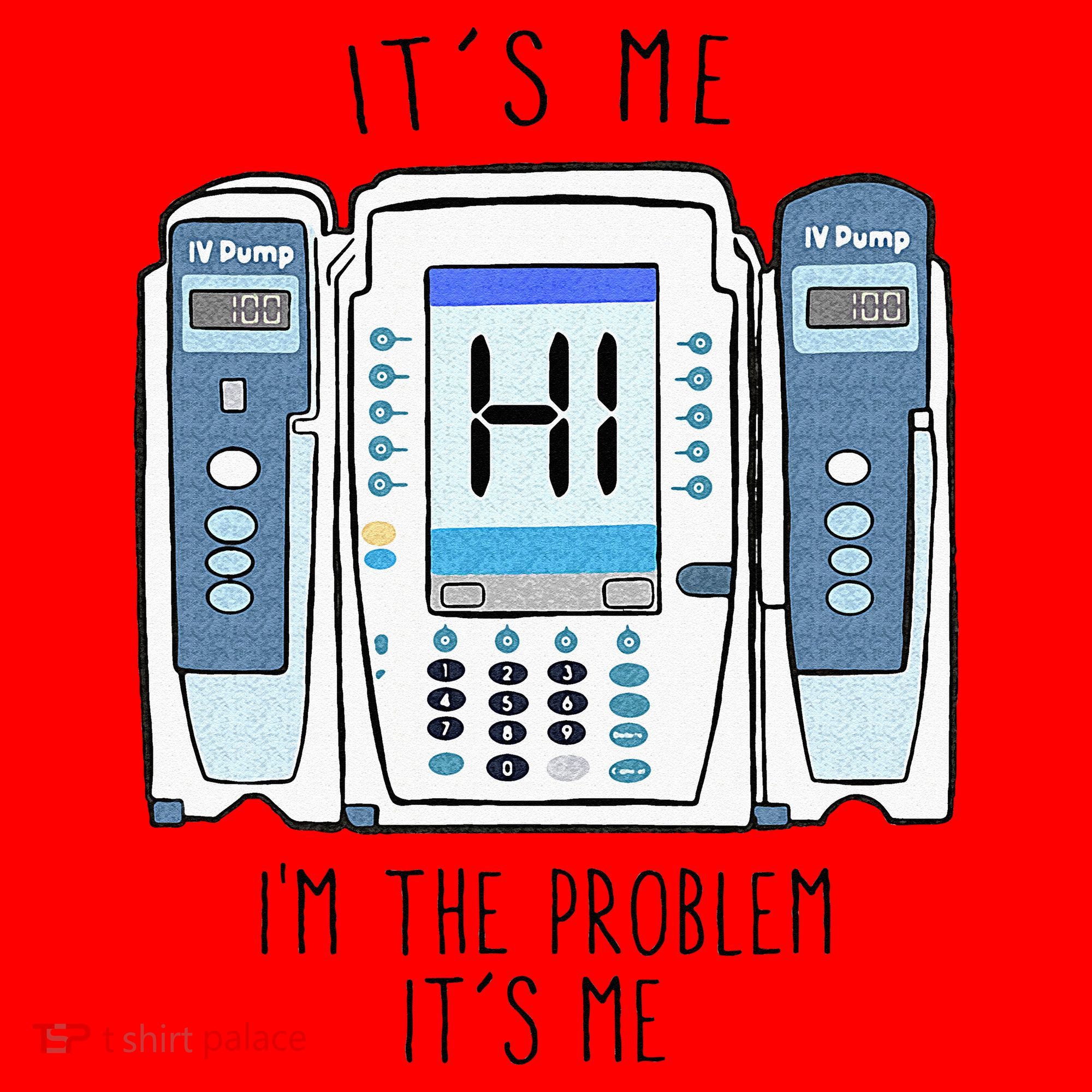 Funny Nurse Im The Problem IV Pump ER Icu Med Surg Rn Santa Hat