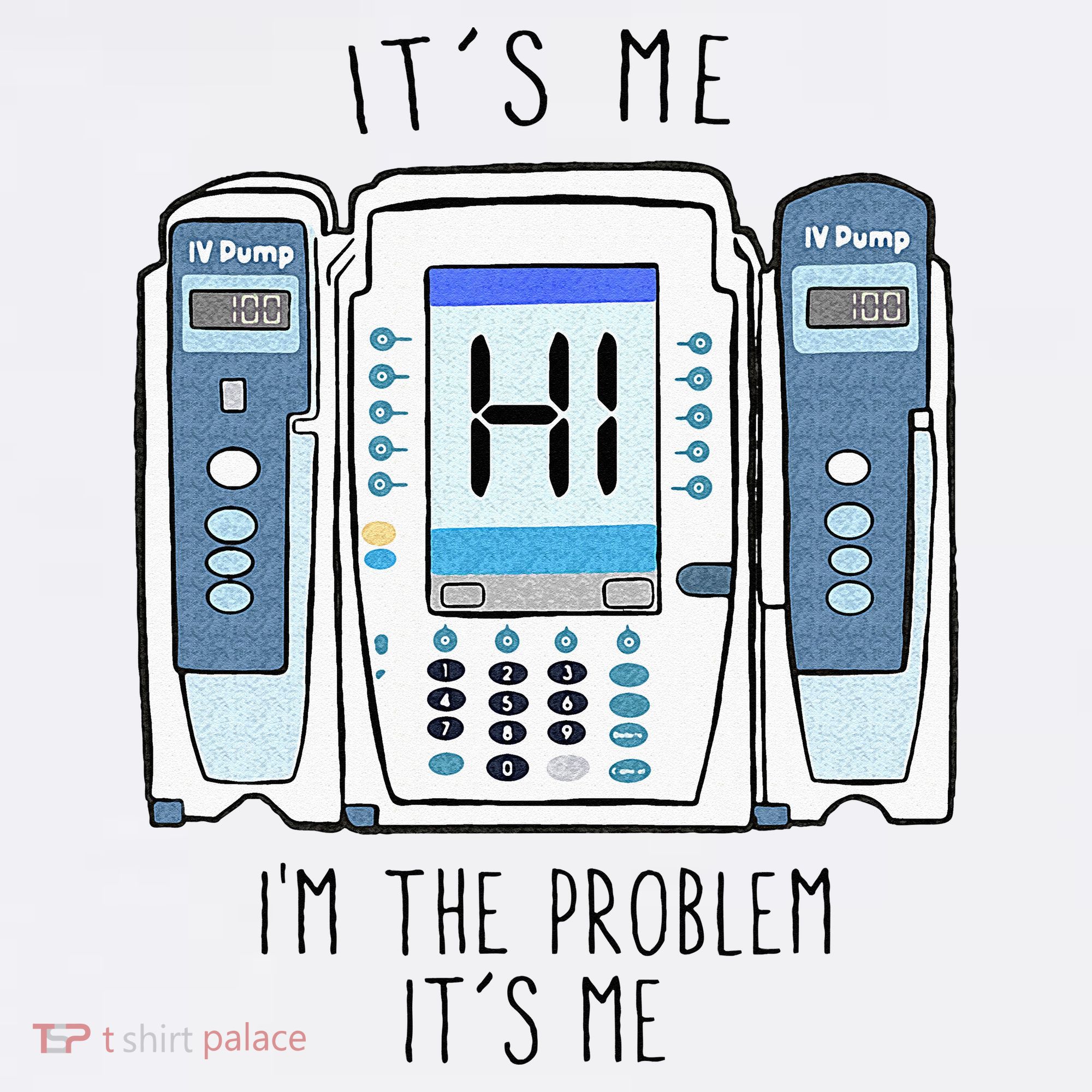 Funny Nurse Im The Problem IV Pump ER Icu Med Surg Rn Women's Tank Top