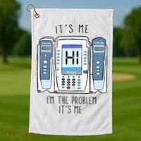 Funny Nurse Im The Problem IV Pump ER Icu Med Surg Rn Golf Towel thumb 1