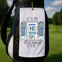 Funny Nurse Im The Problem IV Pump ER Icu Med Surg Rn Golf Towel thumb 2