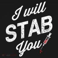 Funny Nurse I Will Stab You Funny Gift For Ornament thumb 1