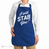 Funny Nurse I Will Stab You Funny Gift For Apron thumb 2