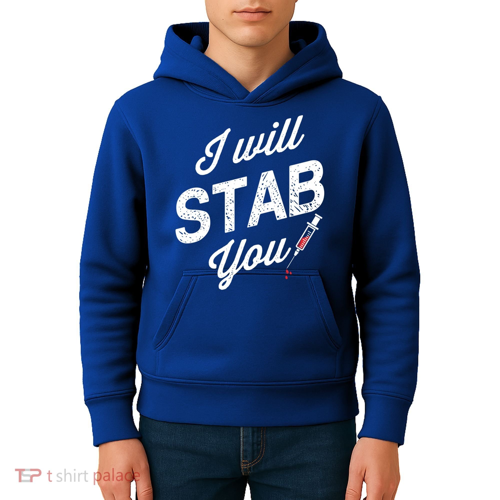 Funny Nurse I Will Stab You Funny Gift For Kids Hoodie