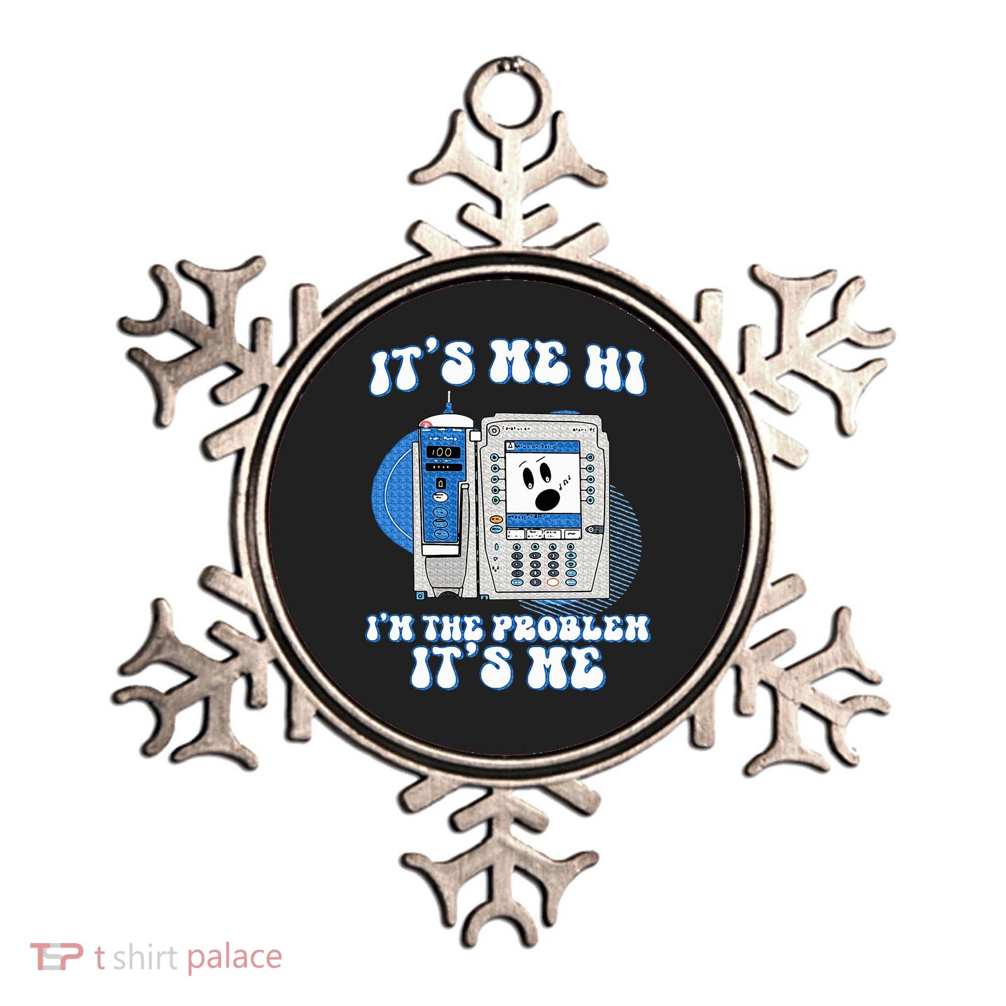 Funny Nurse IM The Problem Iv Pump Er Icu Med Surg Rn Ornament