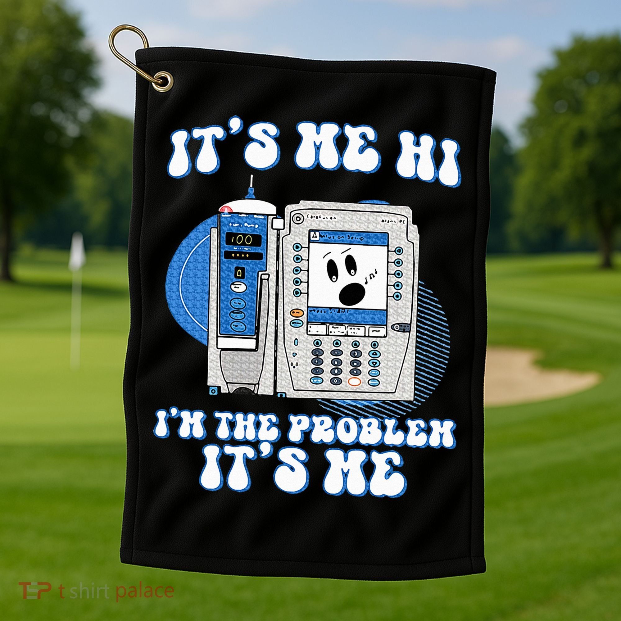 Funny Nurse IM The Problem Iv Pump Er Icu Med Surg Rn Golf Towel
