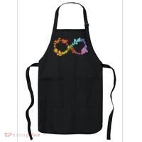 Floral Neurodiversity Infinity Symbol Autism Awareness Apron thumb 0