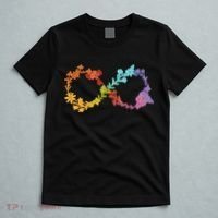 Floral Neurodiversity Infinity Symbol Autism Awareness T-Shirt thumb 5
