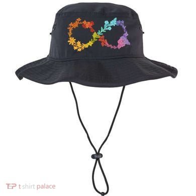 Floral Neurodiversity Infinity Symbol Autism Awareness Bucket Hat