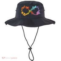 Floral Neurodiversity Infinity Symbol Autism Awareness Bucket Hat thumb 0