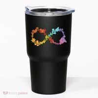 Floral Neurodiversity Infinity Symbol Autism Awareness Tumbler thumb 0
