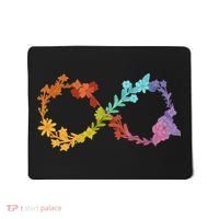 Floral Neurodiversity Infinity Symbol Autism Awareness Mousepad thumb 0