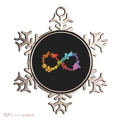 Floral Neurodiversity Infinity Symbol Autism Awareness Ornament