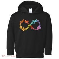 Floral Neurodiversity Infinity Symbol Autism Awareness Toddler Hoodie thumb 0