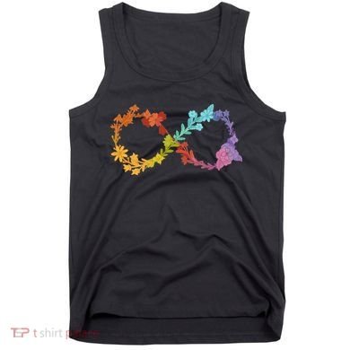 Floral Neurodiversity Infinity Symbol Autism Awareness Tank Top
