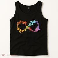 Floral Neurodiversity Infinity Symbol Autism Awareness Tank Top thumb 2