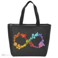 Floral Neurodiversity Infinity Symbol Autism Awareness Tote Bag thumb 0
