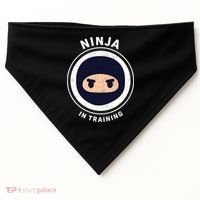 Funny Ninja In Training 1 USA-Made Doggie Bandana thumb 0