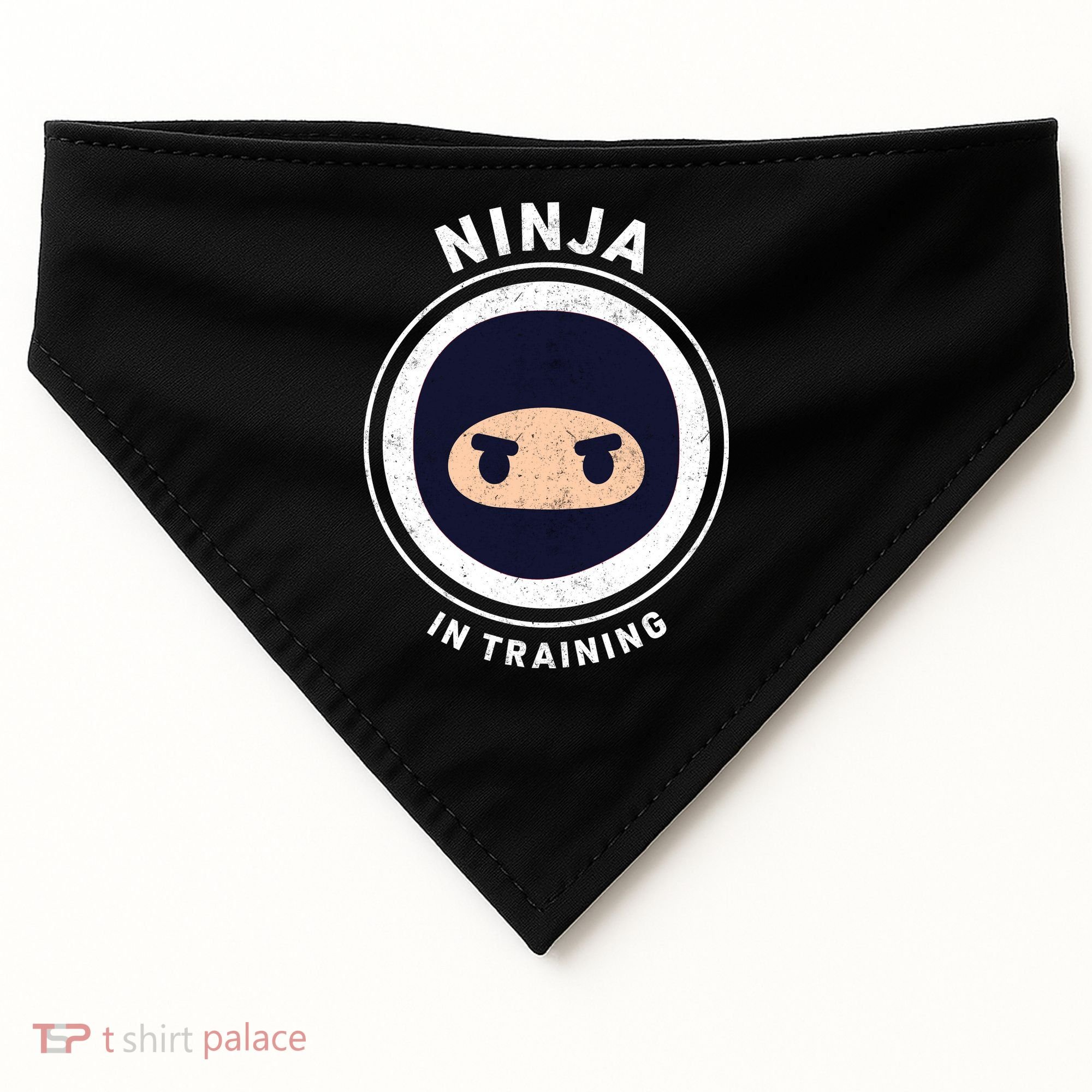 Funny Ninja In Training 1 USA-Made Doggie Bandana