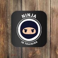 Funny Ninja In Training 1 Coaster thumb 0