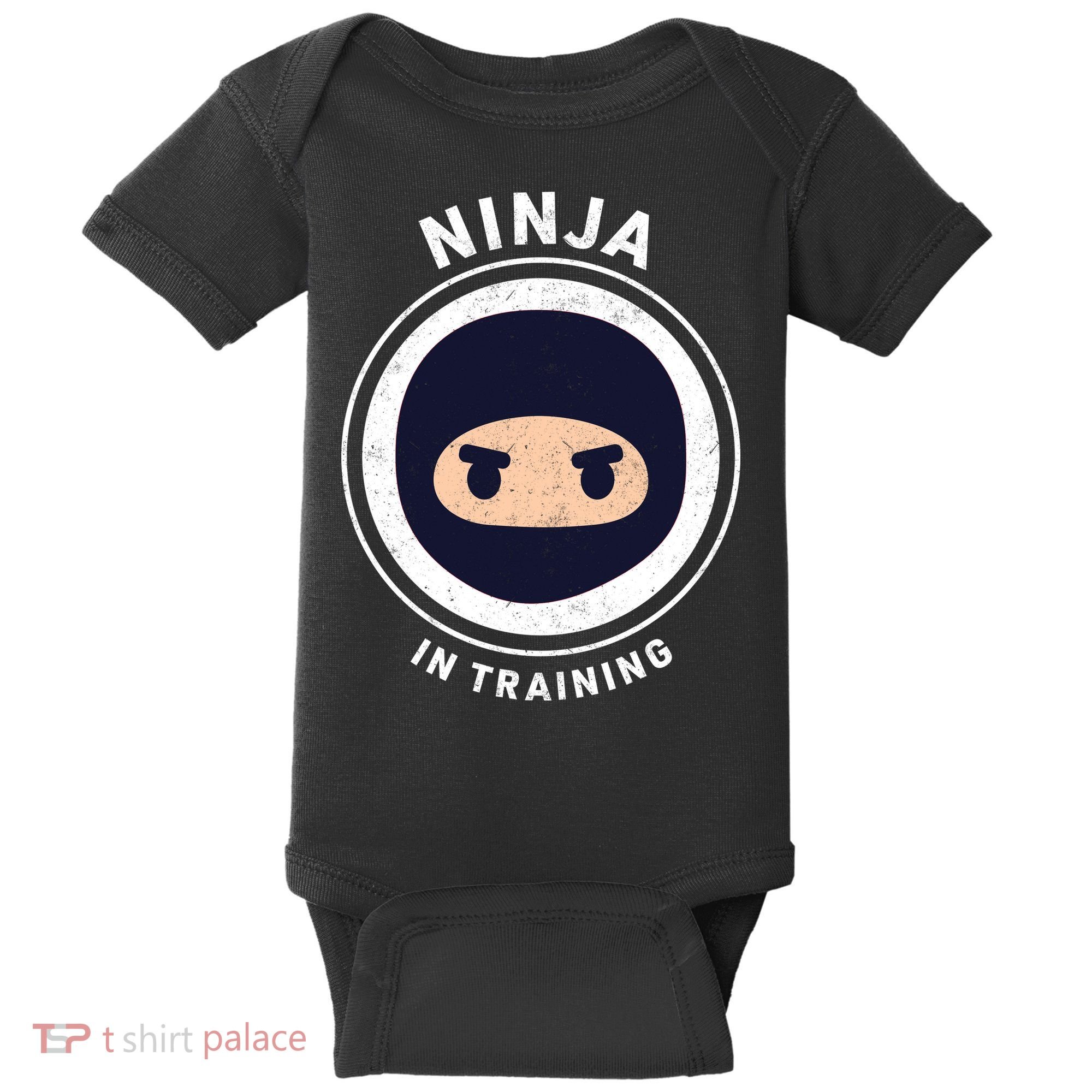Funny Ninja In Training 1 Baby Bodysuit