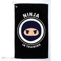 Funny Ninja In Training 1 Golf Towel thumb 0