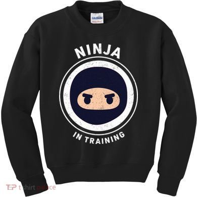 Funny Ninja In Training 1 Kids Sweatshirt
