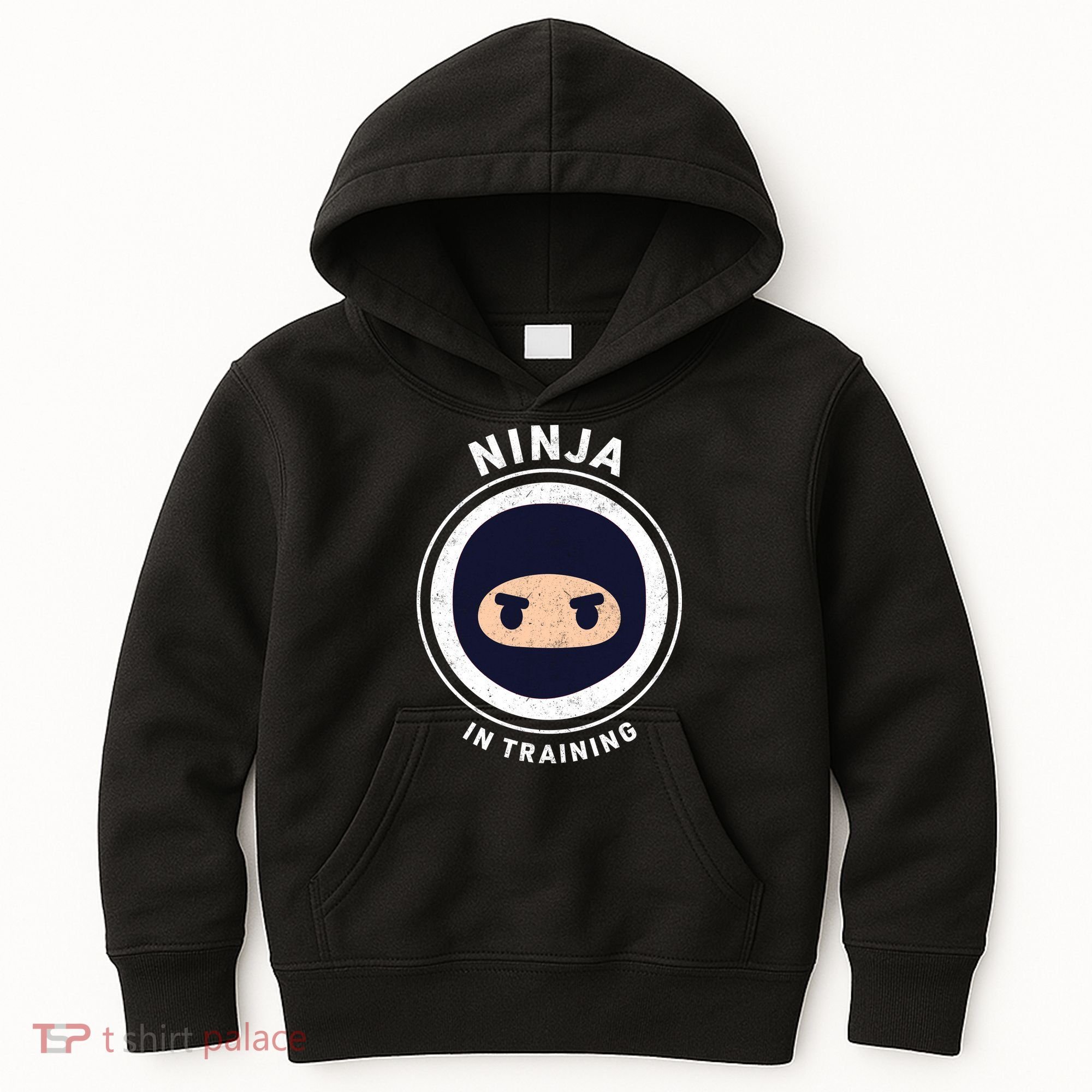 Funny Ninja In Training 1 Kids Hoodie