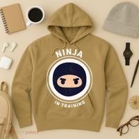 Funny Ninja In Training 1 Hoodie thumb 3