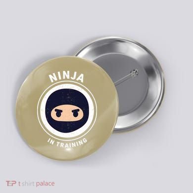 Funny Ninja In Training 1 Button