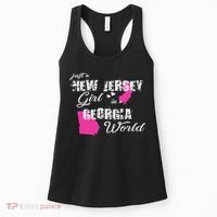 Funny New Jersey S Just A New Jersey Girl In A Georgia Women's Tank Top thumb 0