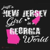 Funny New Jersey S Just A New Jersey Girl In A Georgia Women's Tank Top thumb 5