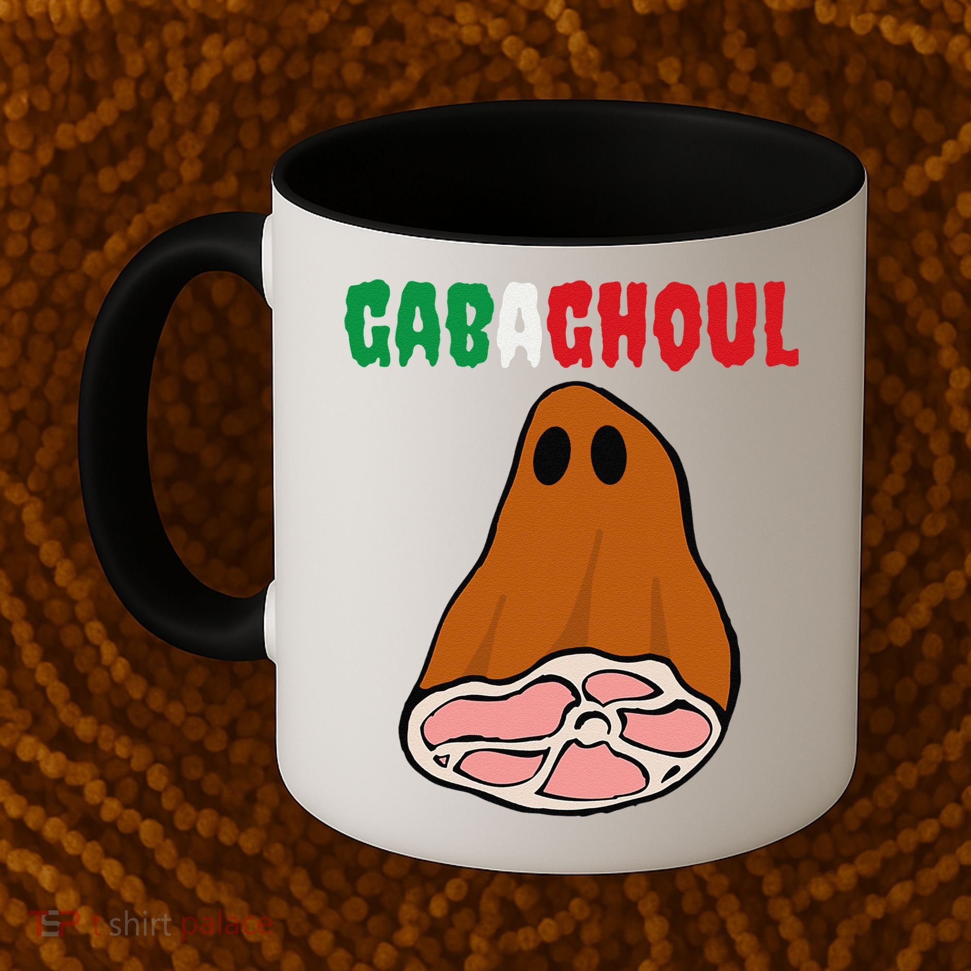 Funny New Jersey Slang Gabagool Spooky Halloween Gabaghoul Coffee Mug