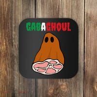 Funny New Jersey Slang Gabagool Spooky Halloween Gabaghoul Coaster thumb 0