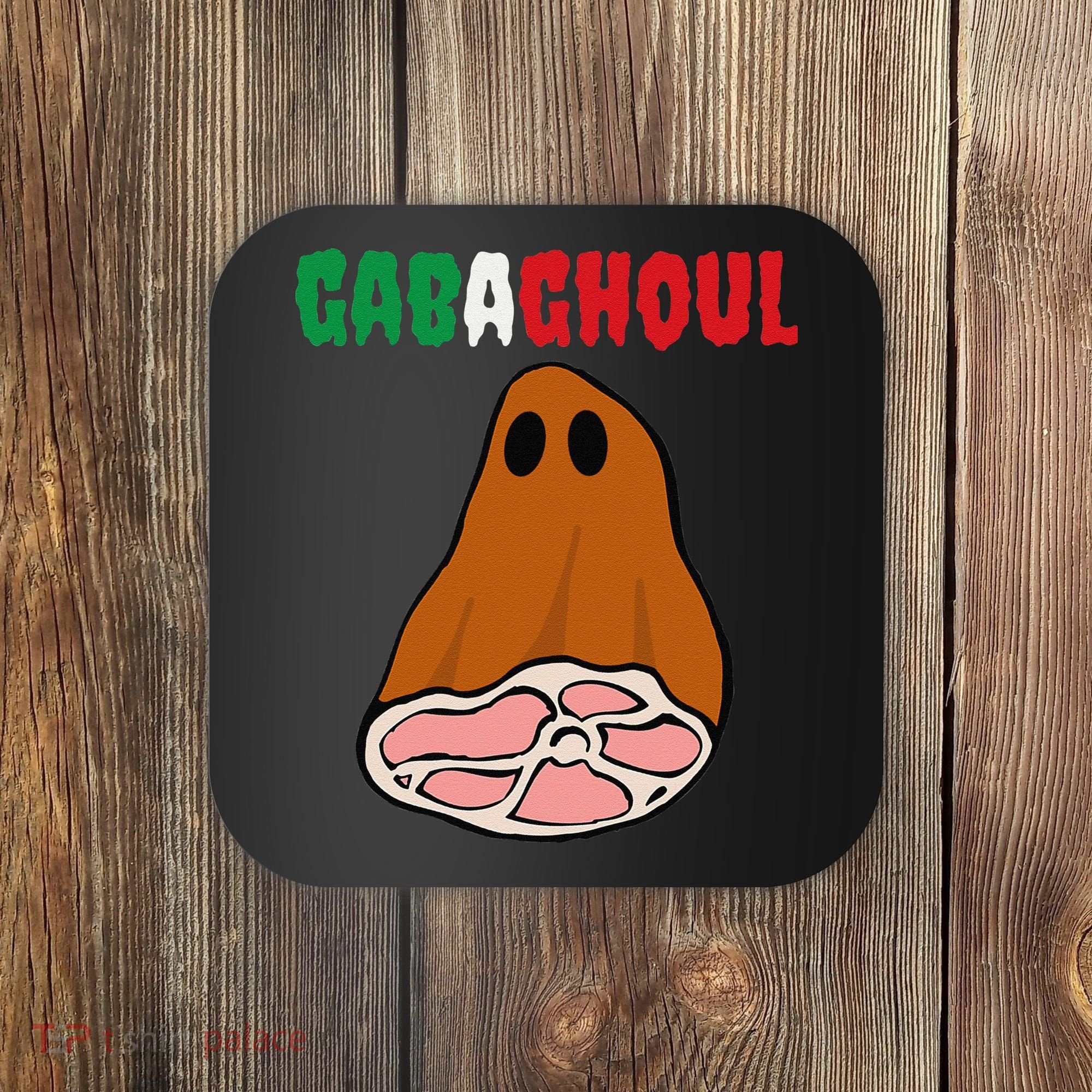 Funny New Jersey Slang Gabagool Spooky Halloween Gabaghoul Coaster