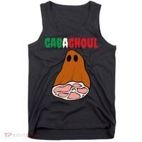 Funny New Jersey Slang Gabagool Spooky Halloween Gabaghoul Tank Top thumb 0