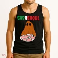 Funny New Jersey Slang Gabagool Spooky Halloween Gabaghoul Tank Top thumb 3
