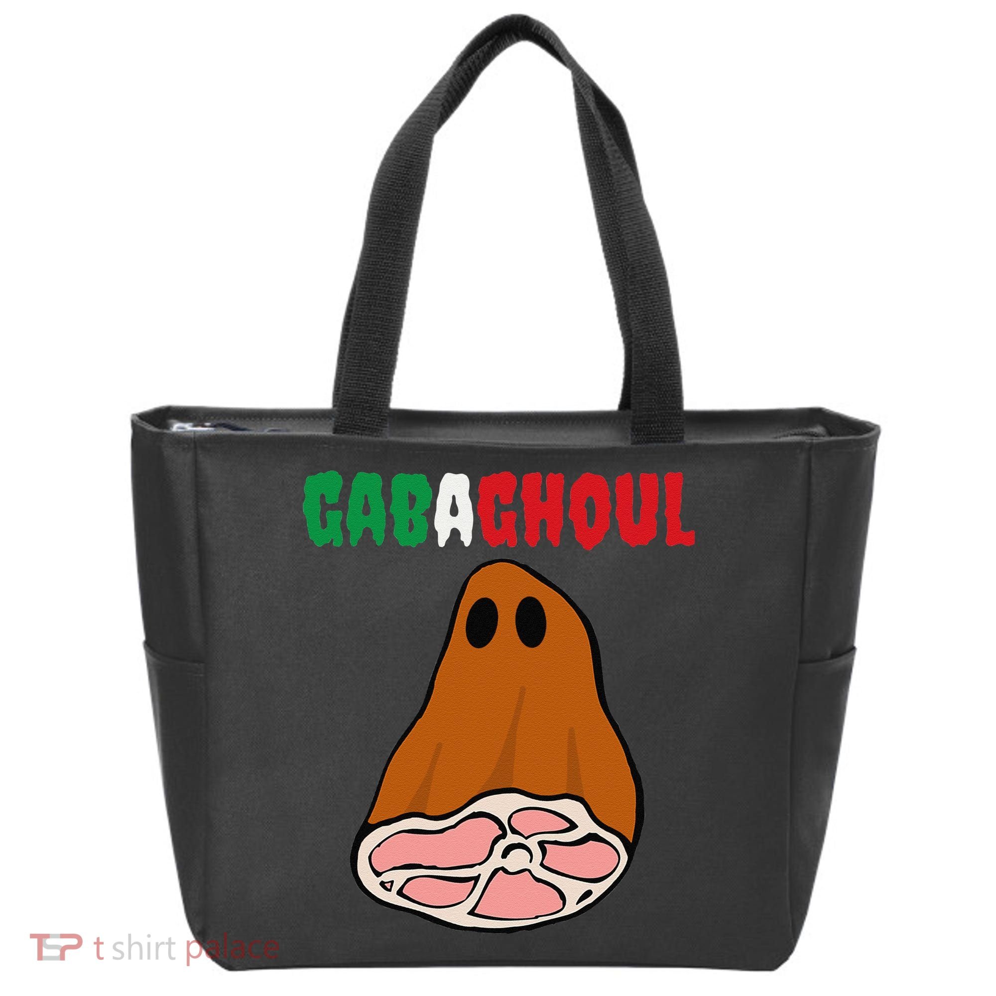 Funny New Jersey Slang Gabagool Spooky Halloween Gabaghoul Tote Bag
